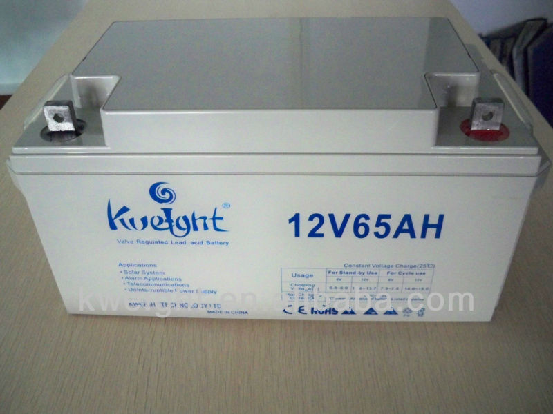 Het Type van huis12v 65ah Gel de Zonnebatterij van de Batterij Diepe Cyclus voor UPS-Straatlantaarn