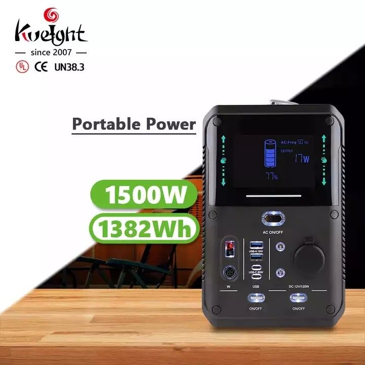 LiFePO4 de Draagbare van het de Voeding1500w Lithium van de Energieopslag Draagbare Krachtcentrale